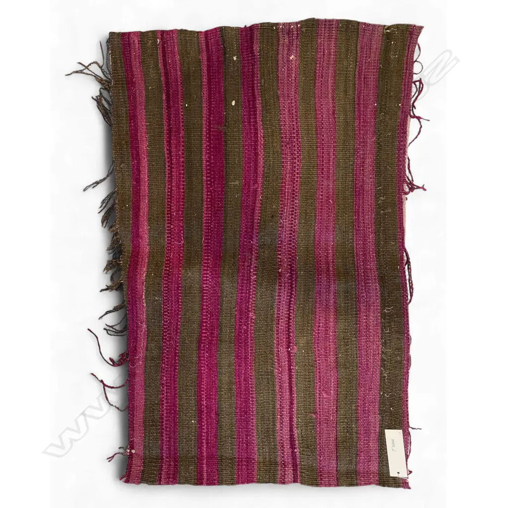Sofreh/bag back - plain weave, - indigo stripes. 53 x 88cm Image 1++